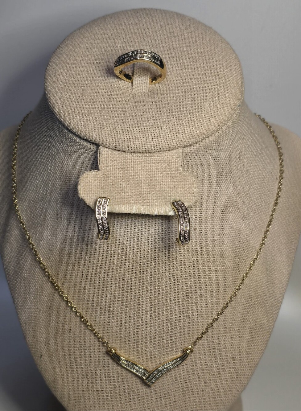 Vintage BR Sun Earrings, Necklace And Ring Set